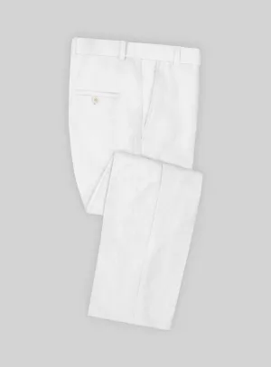 Stylbiella Natural White Linen Pants