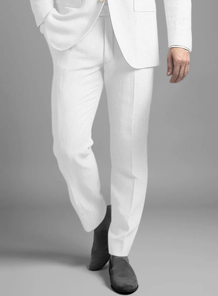 Stylbiella Natural White Linen Pants