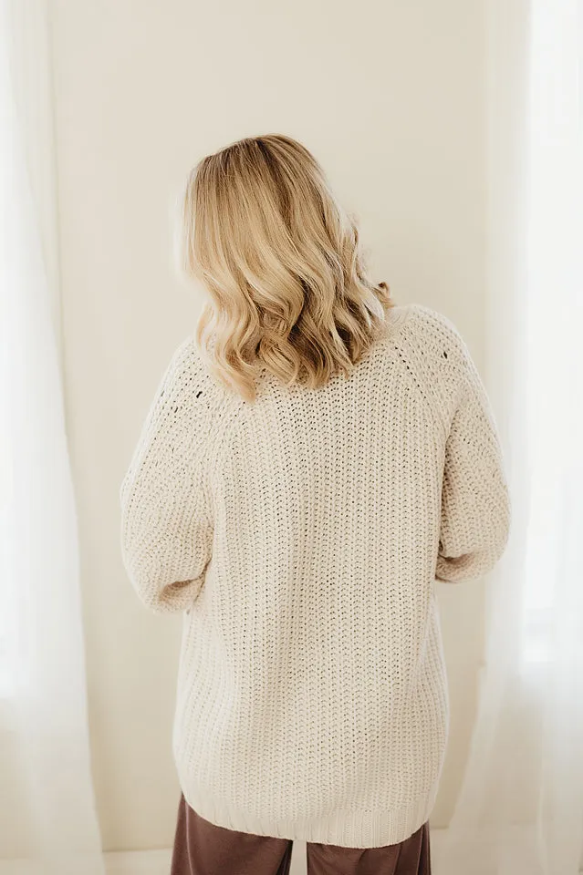 Textured Oversize Cardigan