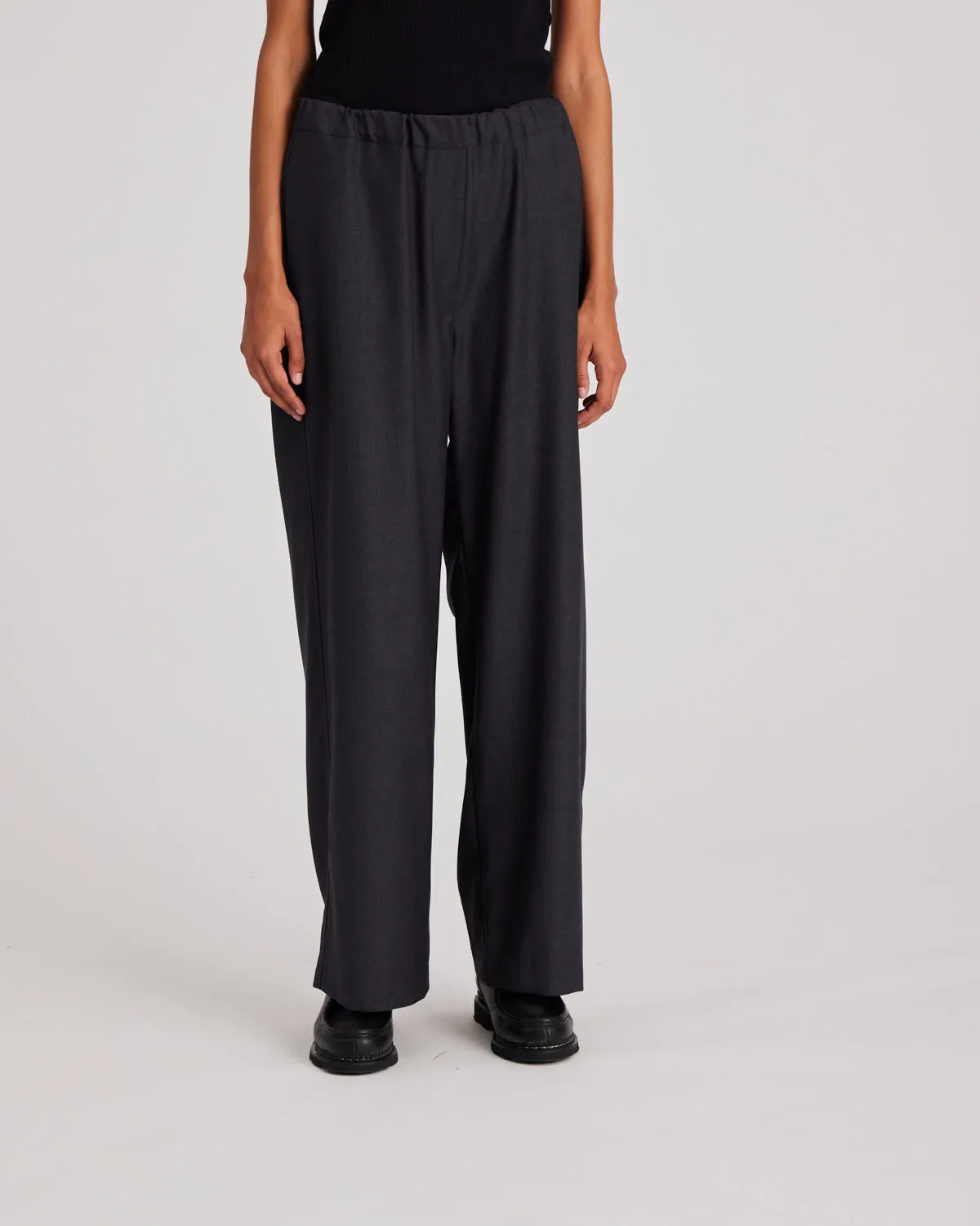 Thilde Wool Pant - Dark Grey