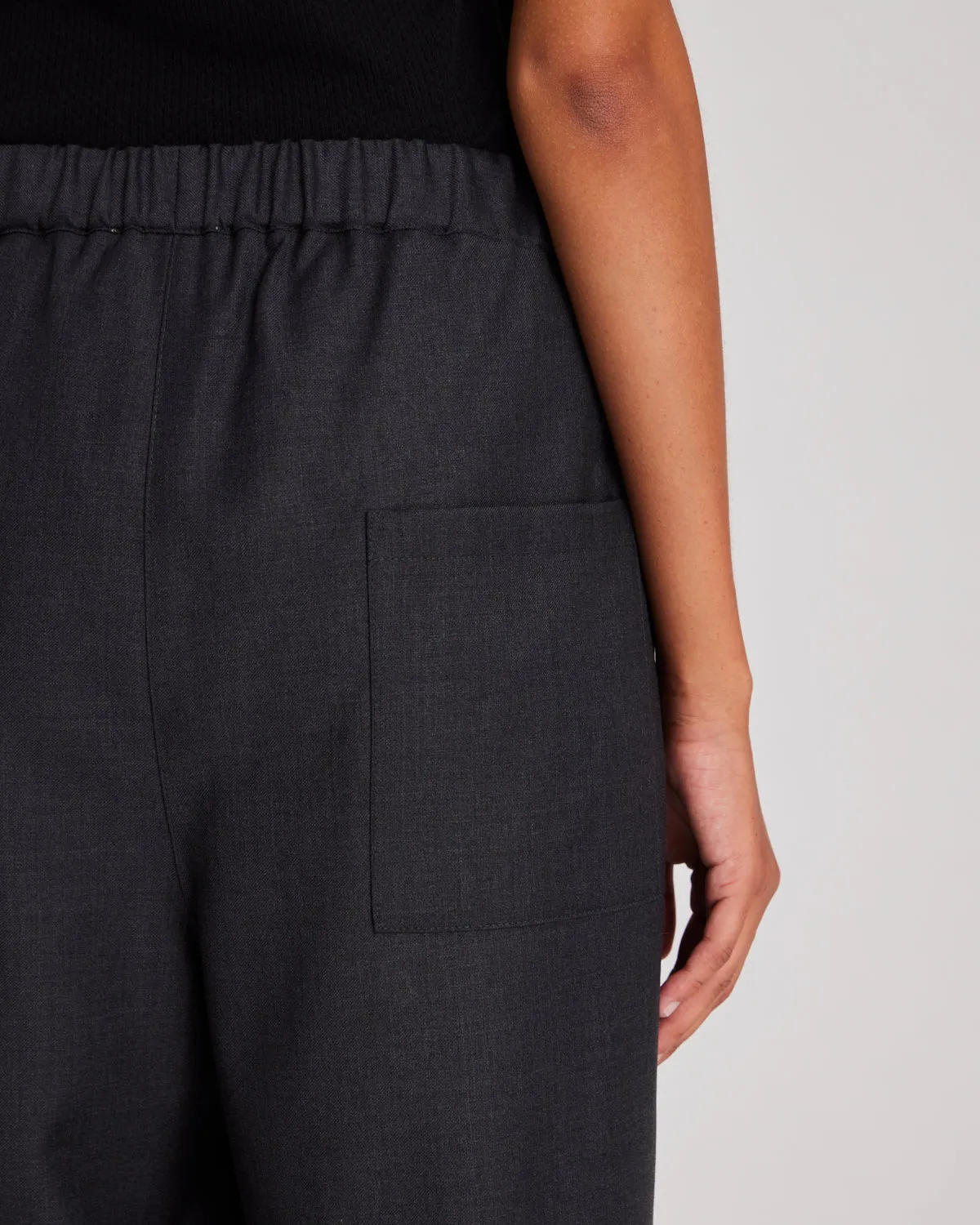 Thilde Wool Pant - Dark Grey