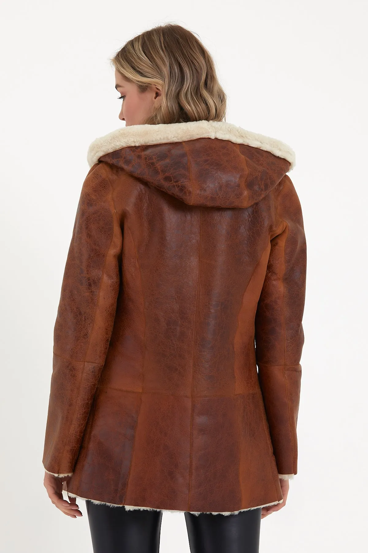 Women's shearling hoody